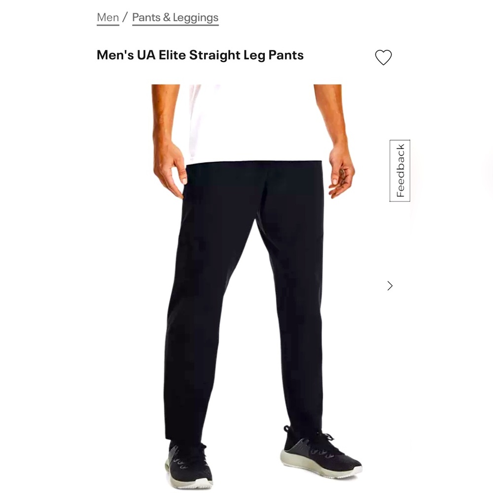 Under Armour Sportstyle Elite Tapered - Color: Black - Size: Men’s Small